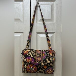 Vera Bradley Med Size Laptop Messenger Crossbody Bag
